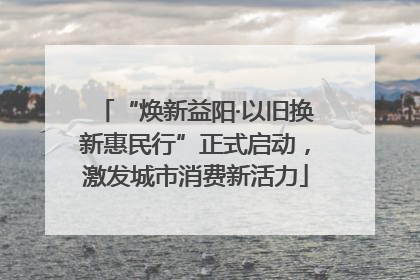 “焕新益阳·以旧换新惠民行”正式启动，激发城市消费新活力