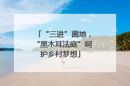 “三进”菌地，“黑木耳法庭”呵护乡村梦想