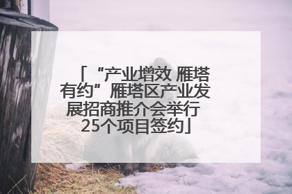 “产业增效 雁塔有约”雁塔区产业发展招商推介会举行 25个项目签约