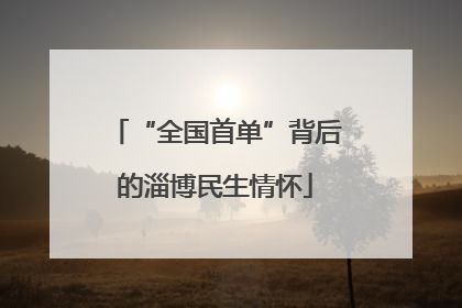 “全国首单”背后的淄博民生情怀