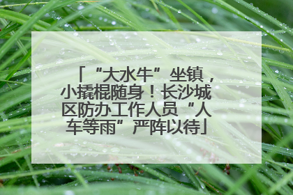“大水牛”坐镇，小撬棍随身！长沙城区防办工作人员“人车等雨”严阵以待