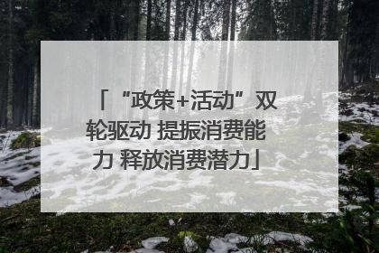 “政策+活动”双轮驱动 提振消费能力 释放消费潜力