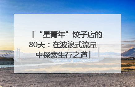 “星青年”饺子店的80天：在波浪式流量中探索生存之道