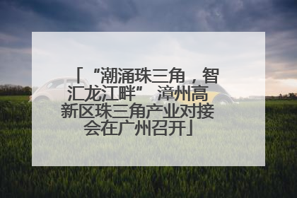 “潮涌珠三角，智汇龙江畔” 漳州高新区珠三角产业对接会在广州召开