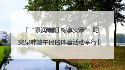 “泉润端阳 粽享安康” 趵突泉畔端午民俗体验活动举行