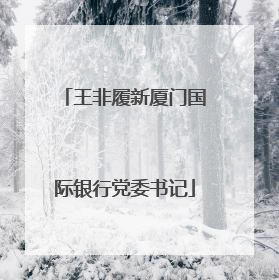 王非履新厦门国际银行党委书记