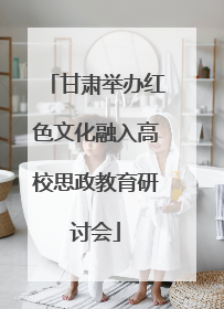 甘肃举办红色文化融入高校思政教育研讨会