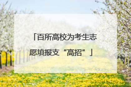 百所高校为考生志愿填报支“高招”