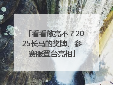 看看敞亮不？2025长马的奖牌、参赛服登台亮相