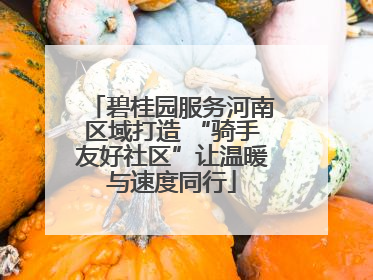碧桂园服务河南区域打造 “骑手友好社区”让温暖与速度同行