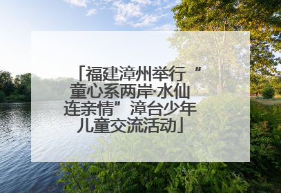 福建漳州举行“童心系两岸·水仙连亲情”漳台少年儿童交流活动