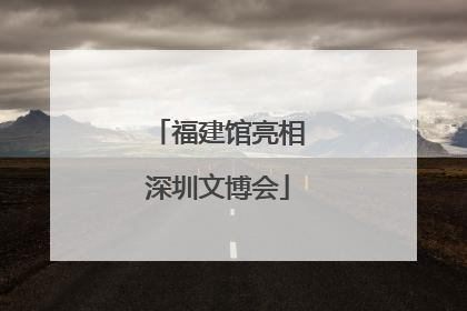 福建馆亮相深圳文博会