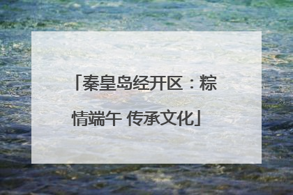 秦皇岛经开区：粽情端午 传承文化