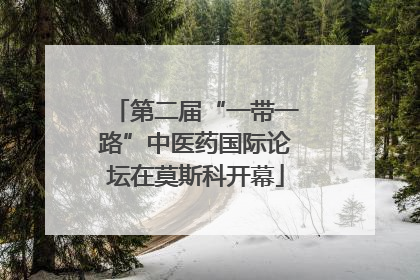 第二届“一带一路”中医药国际论坛在莫斯科开幕