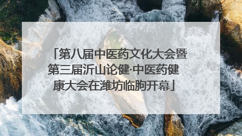 第八届中医药文化大会暨第三届沂山论健·中医药健康大会在潍坊临朐开幕