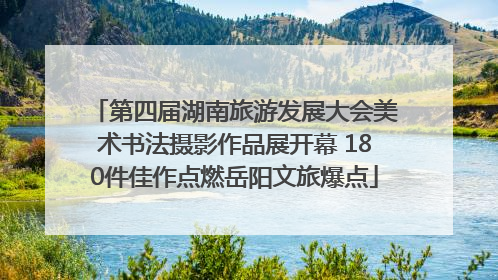 第四届湖南旅游发展大会美术书法摄影作品展开幕 180件佳作点燃岳阳文旅爆点