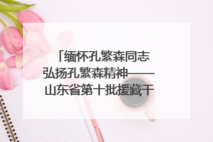 缅怀孔繁森同志 弘扬孔繁森精神——山东省第十批援藏干部人才清明节前到岗巴县开展党性教育
