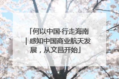 何以中国·行走海南｜感知中国商业航天发展，从文昌开始