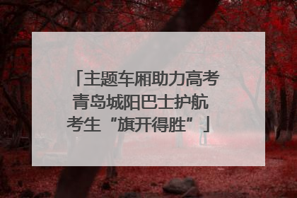 主题车厢助力高考 青岛城阳巴士护航考生“旗开得胜”
