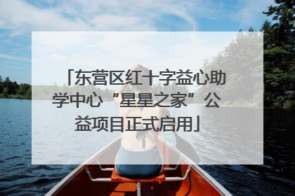 东营区红十字益心助学中心“星星之家”公益项目正式启用