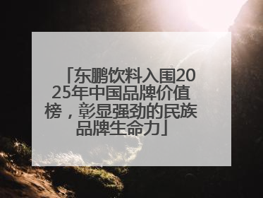 东鹏饮料入围2025年中国品牌价值榜，彰显强劲的民族品牌生命力