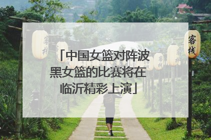 中国女篮对阵波黑女篮的比赛将在临沂精彩上演