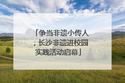 争当非遗小传人，长沙非遗进校园实践活动启幕