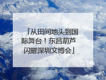 从田间地头到国际舞台！东昌葫芦闪耀深圳文博会