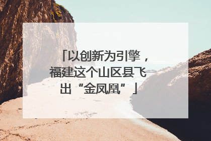 以创新为引擎，福建这个山区县飞出“金凤凰”