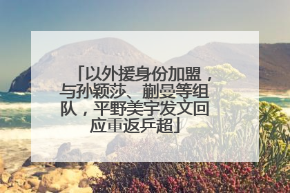 以外援身份加盟，与孙颖莎、蒯曼等组队，平野美宇发文回应重返乒超