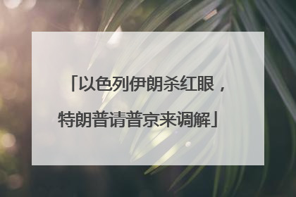 以色列伊朗杀红眼，特朗普请普京来调解