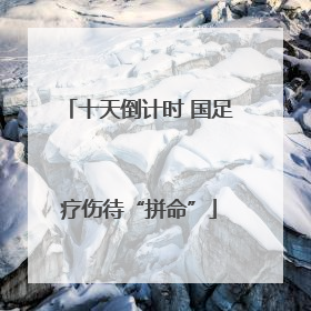 十天倒计时 国足疗伤待“拼命”