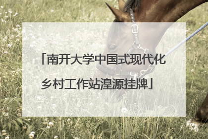南开大学中国式现代化乡村工作站湟源挂牌