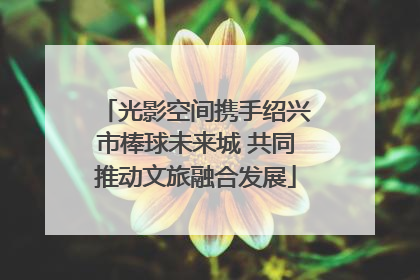 光影空间携手绍兴市棒球未来城 共同推动文旅融合发展