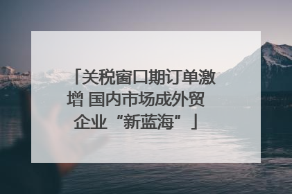 关税窗口期订单激增 国内市场成外贸企业“新蓝海”