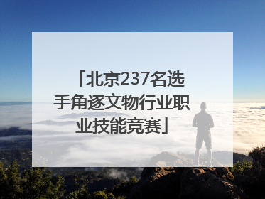 北京237名选手角逐文物行业职业技能竞赛