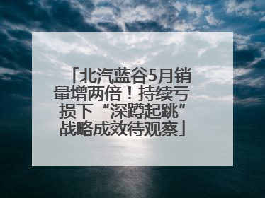北汽蓝谷5月销量增两倍！持续亏损下“深蹲起跳”战略成效待观察