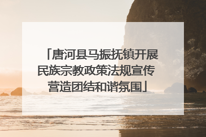 唐河县马振抚镇开展民族宗教政策法规宣传 营造团结和谐氛围
