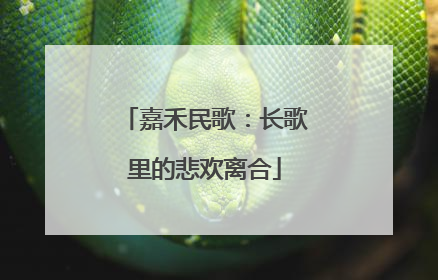 嘉禾民歌：长歌里的悲欢离合