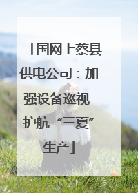 国网上蔡县供电公司：加强设备巡视 护航“三夏”生产