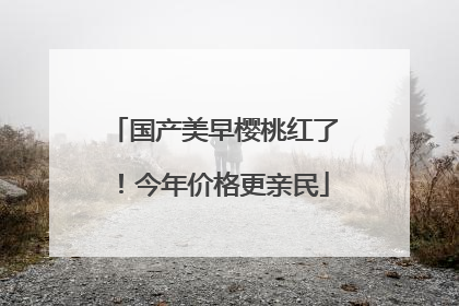 国产美早樱桃红了！今年价格更亲民