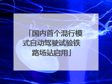 国内首个混行模式自动驾驶试验铁路场站启用