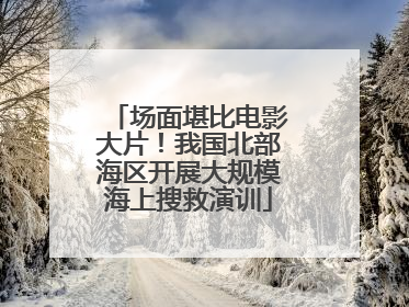 场面堪比电影大片！我国北部海区开展大规模海上搜救演训