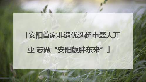 安阳首家非遗优选超市盛大开业 志做“安阳版胖东来”
