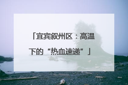 宜宾叙州区：高温下的“热血速递”