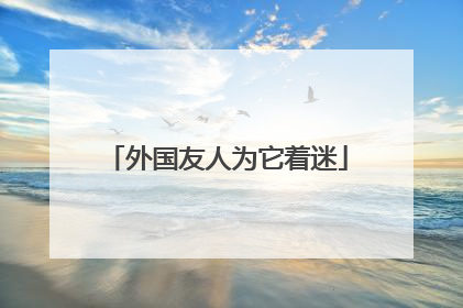 外国友人为它着迷