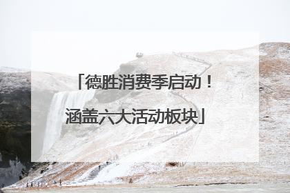 德胜消费季启动！涵盖六大活动板块