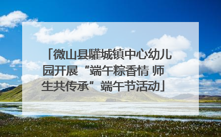 微山县驩城镇中心幼儿园开展“端午粽香情 师生共传承”端午节活动