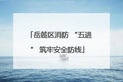 岳麓区消防 “五进” 筑牢安全防线