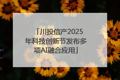 川投信产2025年科技创新节发布多项AI融合应用